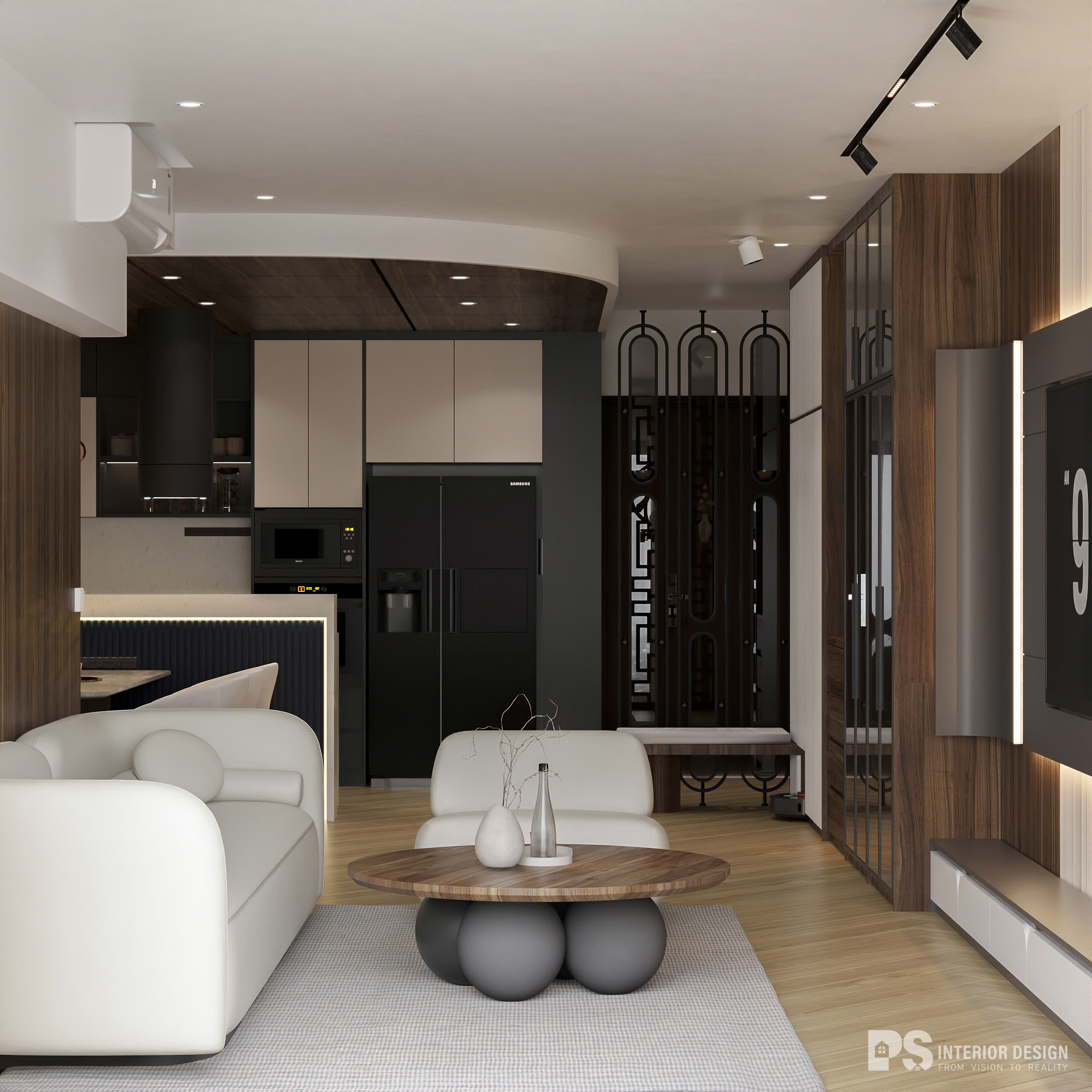 thiết kế nội thất căn hộ Diamond Brilliant