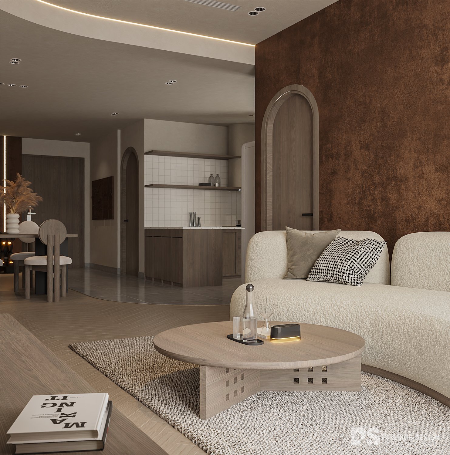 thiết kế nội thất căn hộ diamond centery đẹp