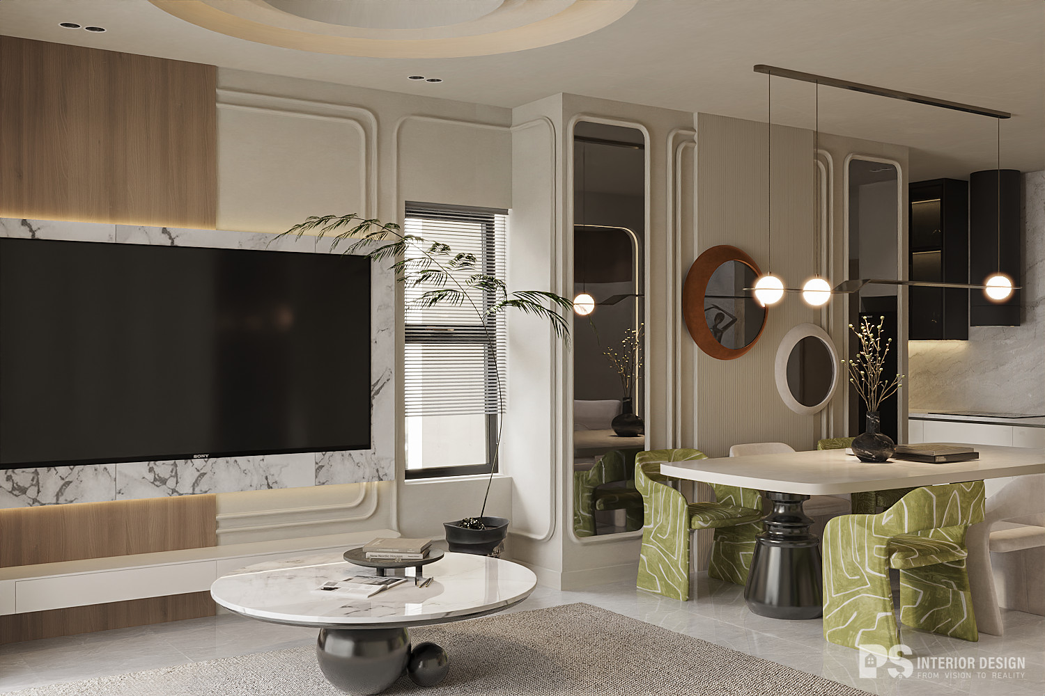 chi phí thiết kế nội thất căn hộ diamond centery bao nhiêu