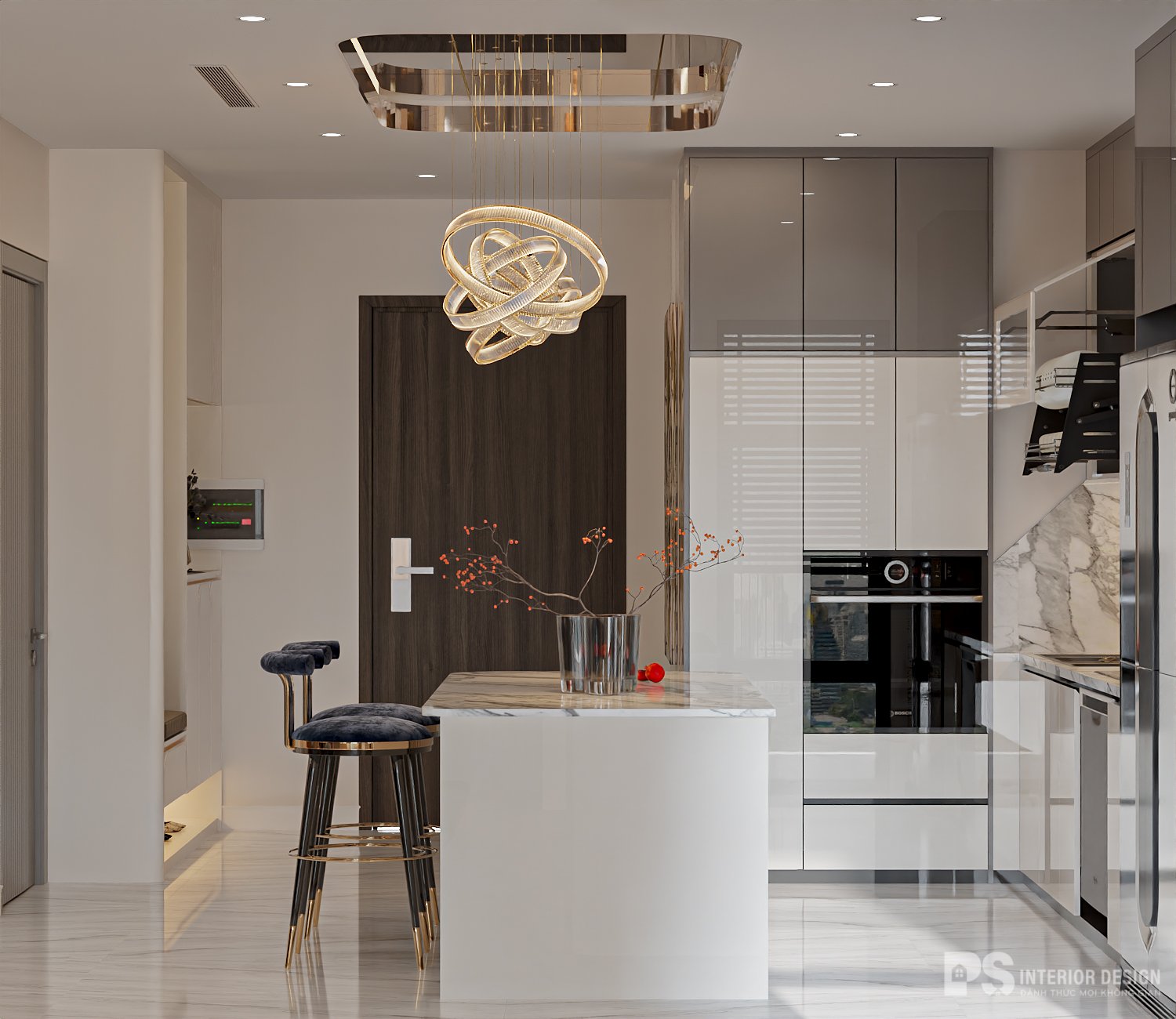 Thiết kế thi công nội thất căn hộ Hà Đô Centrosa ấn tượng 