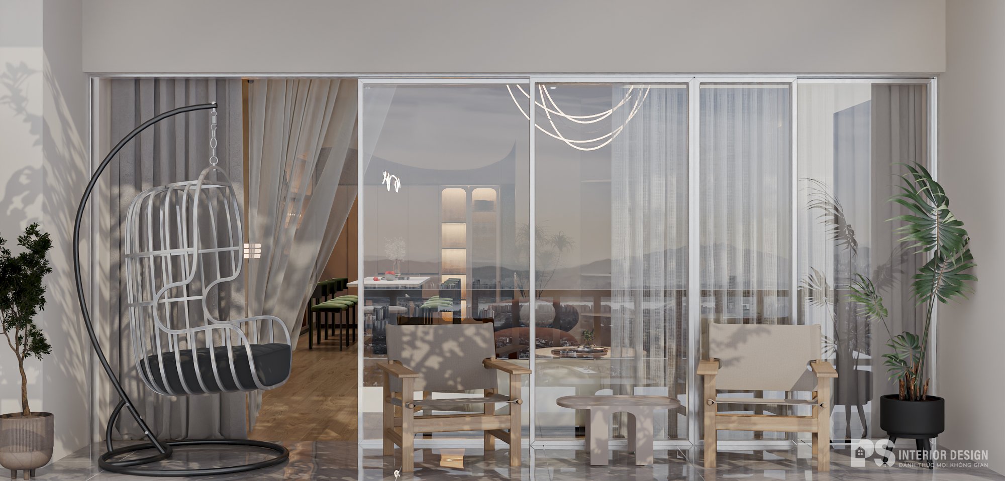 Thiết kế căn hộ Wabi Sabi - PS Interior Design