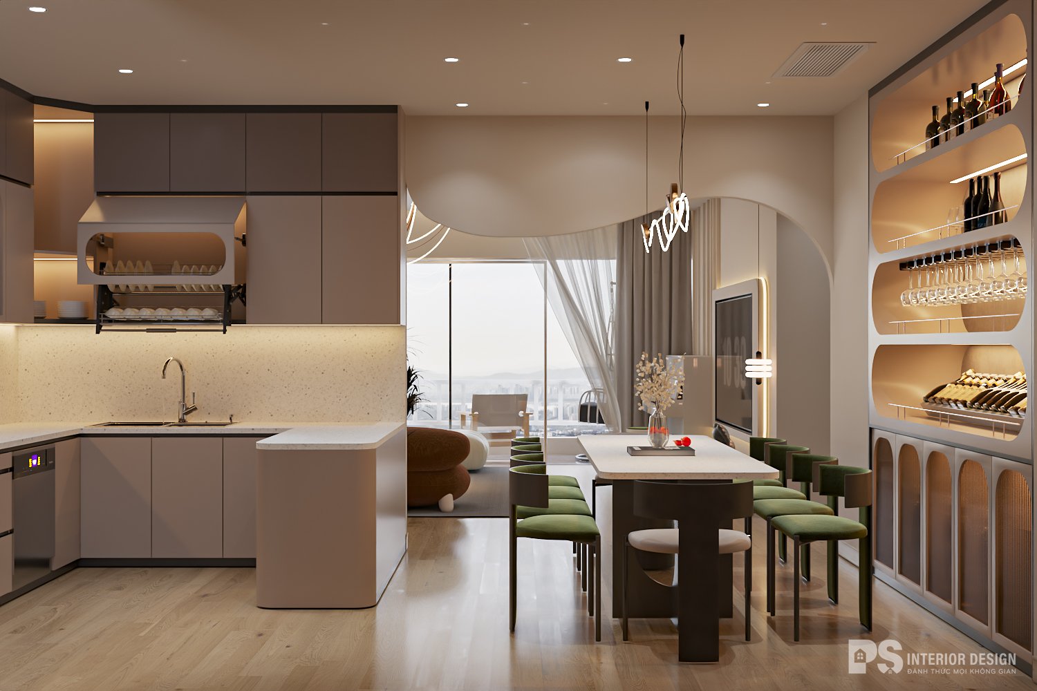 Thiết kế căn hộ Wabi Sabi - PS Interior Design