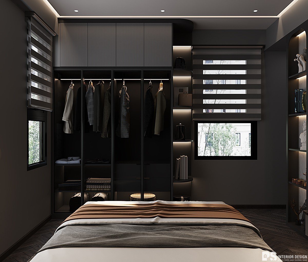 (Thiết kế nội thất Phòng khách được thực hiện bởi PS INTERIOR DESIGN)