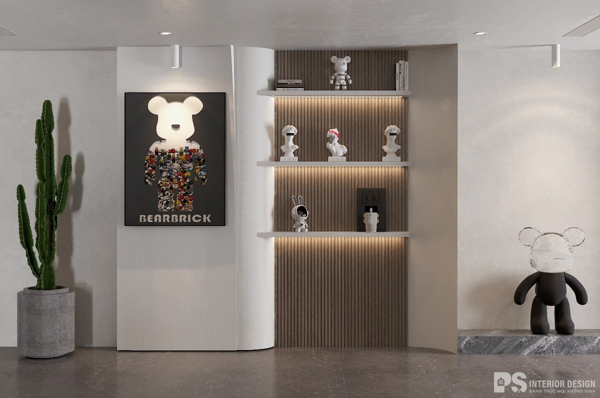 thiết kế nội thất căn hộ Diamond Brilliant minimalism sang trọng