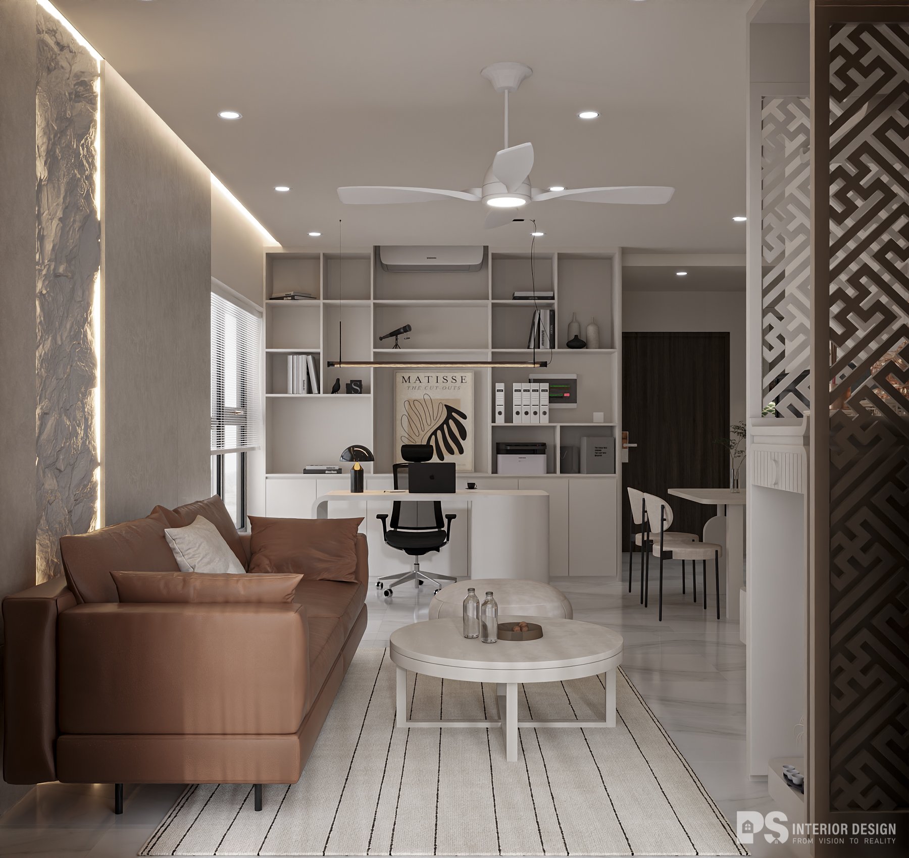 Thiết kế nội thất căn hộ Diamond Alnata Plus sang trọng 