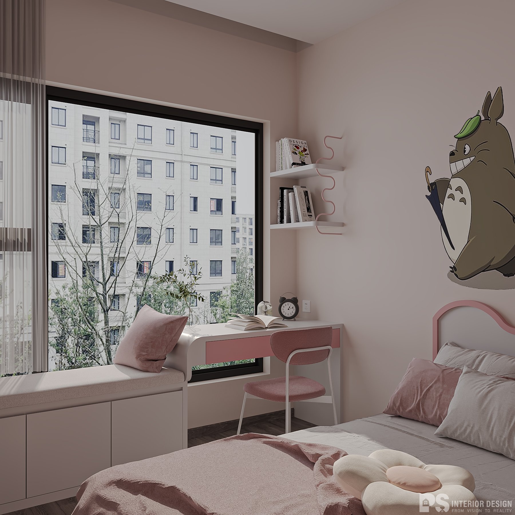 Thiết kế thi công nội thất căn hộ Diamond Alnata Plus khách bếp