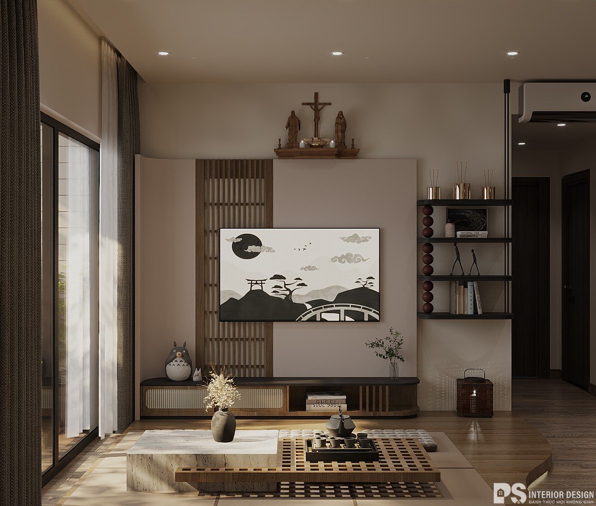  thiết kế nội thất căn hộ Mizuki Park Bình Chánh japandi