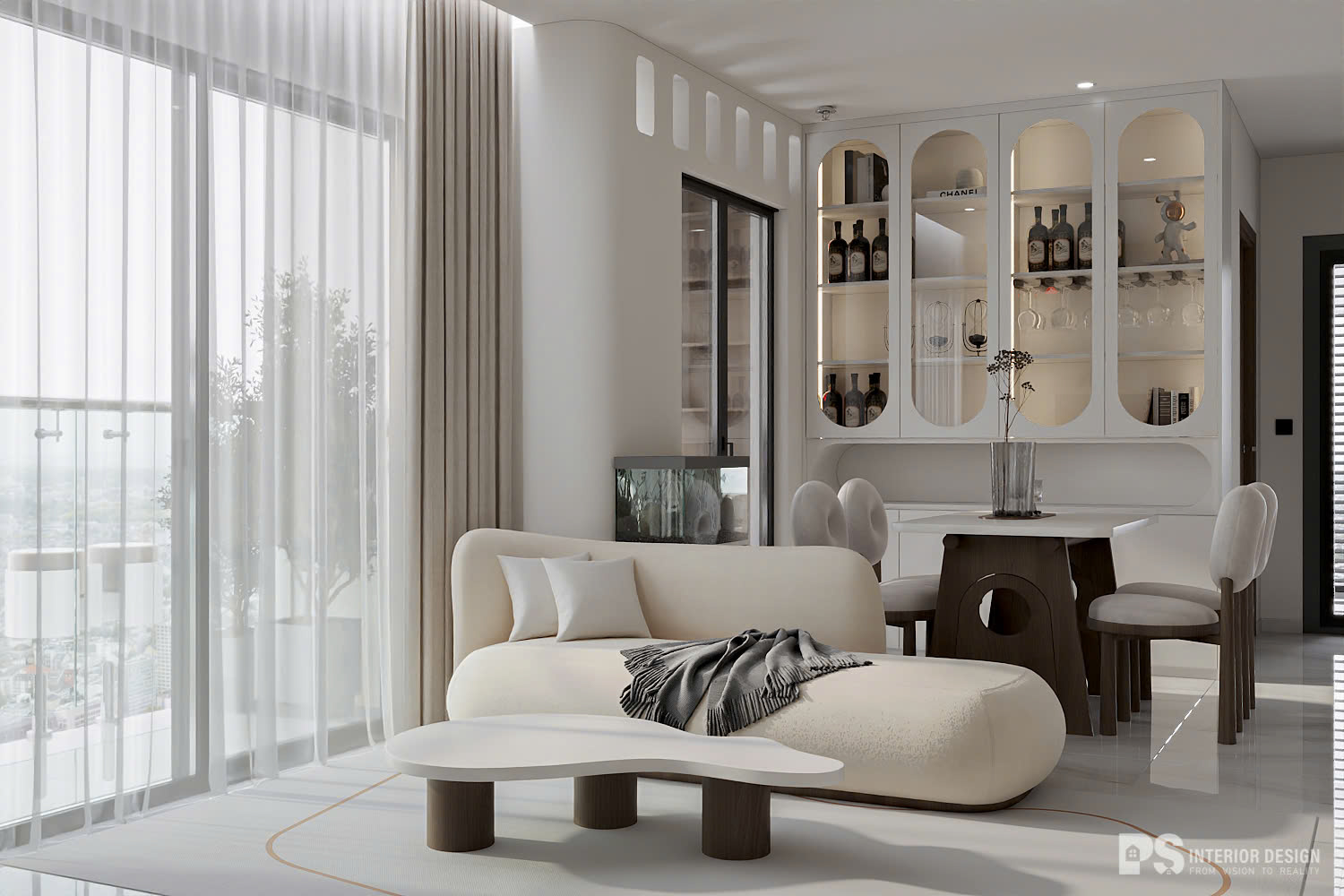 thiết kế thi công nội thất nhà phố The Meadow Bình Chánh